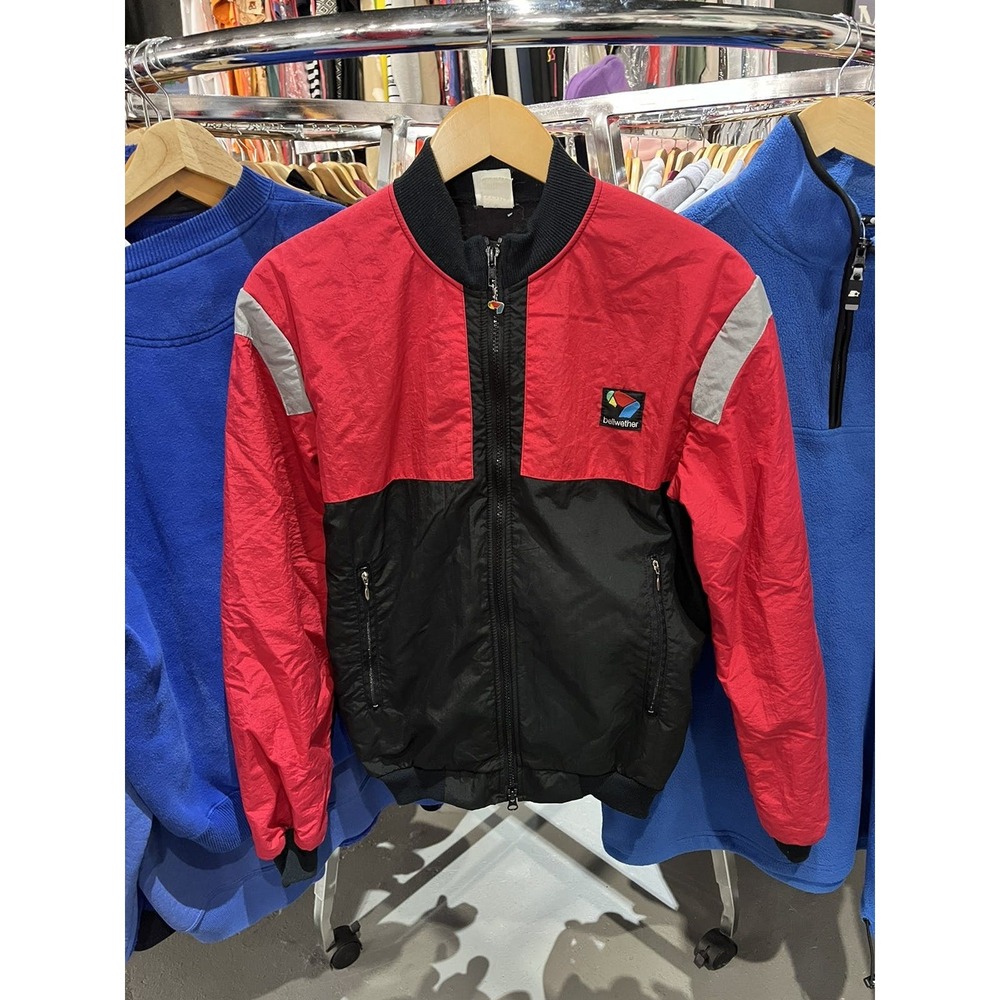 Vintage Bellwether Red Black Ski Puffer Down Jacket Medium